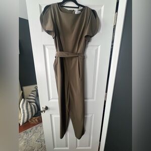 Calvin Klein Olive belted Jumpsuit with pockets